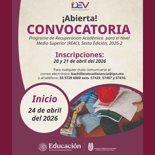 Convocatoria REAC 2026/2